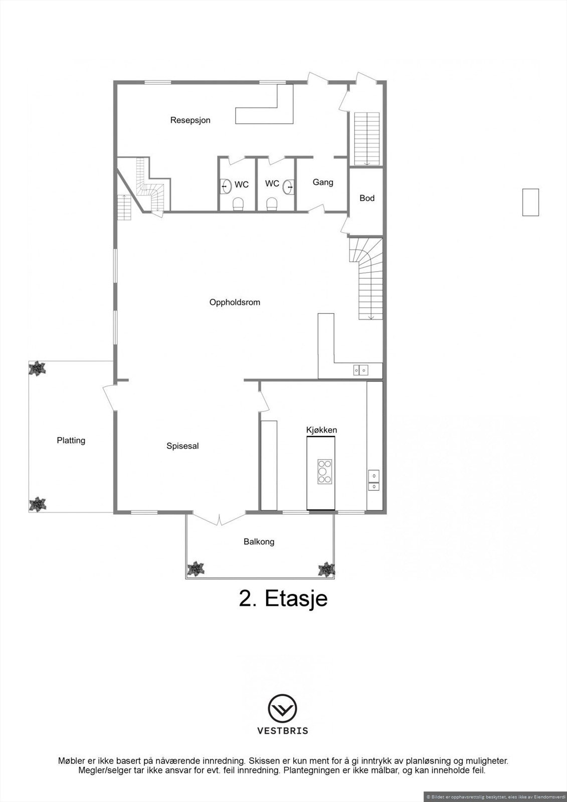 Plan 2. Etasje Galleribilde