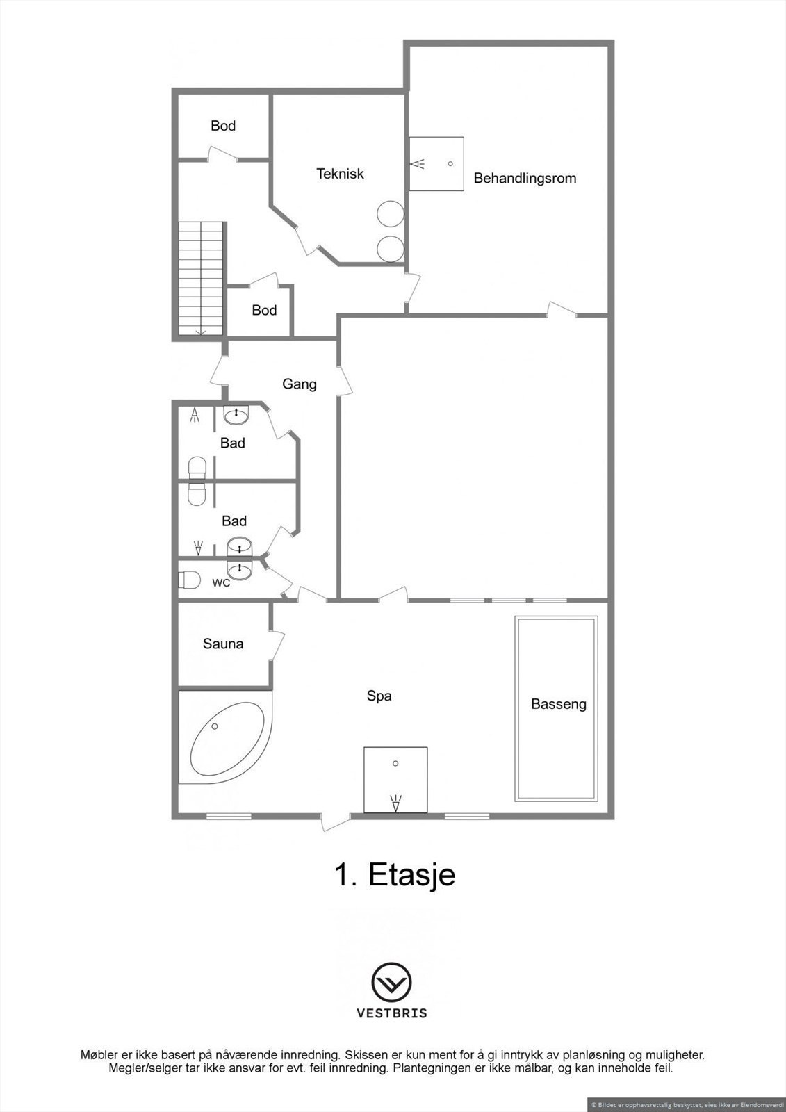 Plan 1. Etasje Galleribilde