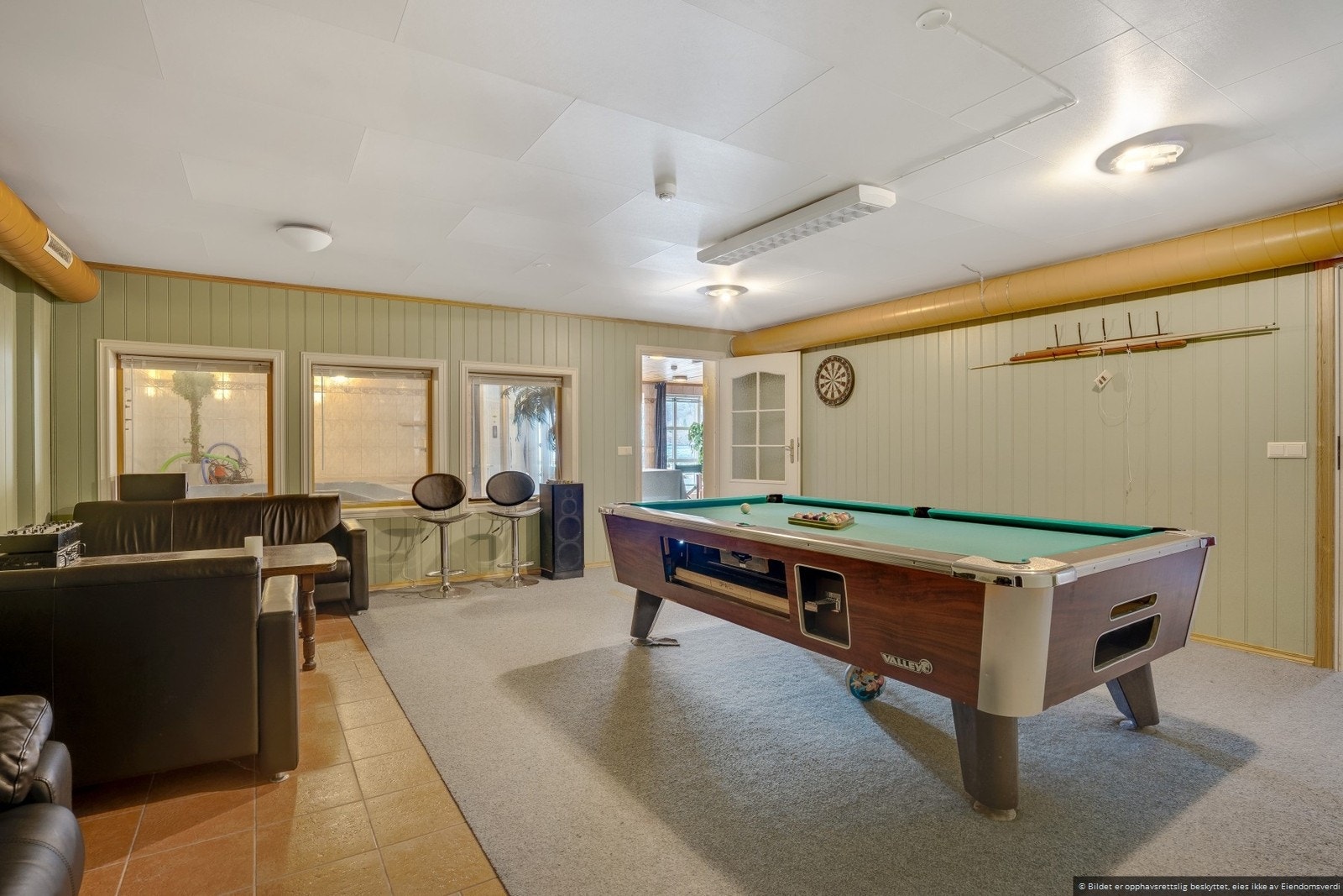 Biljardrom underetasje Galleribilde