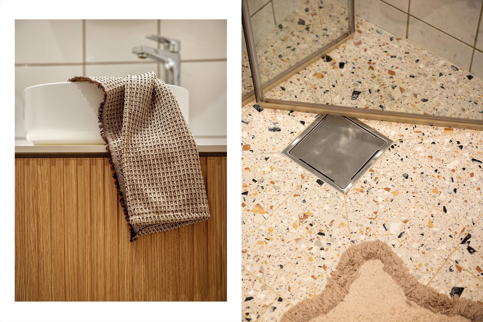 Rehabilitert i regi av borettsalget i 2005. Senere er det montert nye fliser på gulv i 2021, samt oppgradert med ny servant, servantskap og speil. Klosett fra 2019, dusjvegger fra 2017 og dusjbatteri fra 2016. Galleribilde