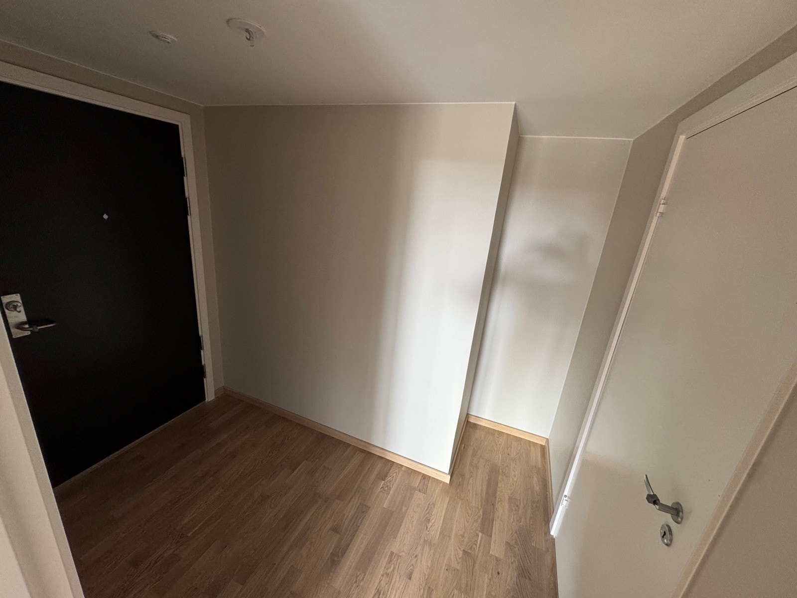 Romslig entre med plass til å henge av seg yttertøy. Galleribilde