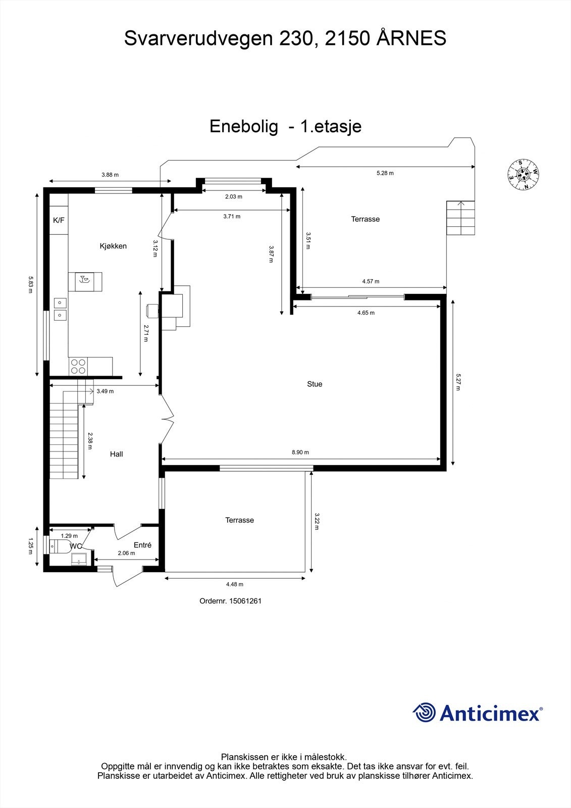 Plantegning 1 etasje Galleribilde