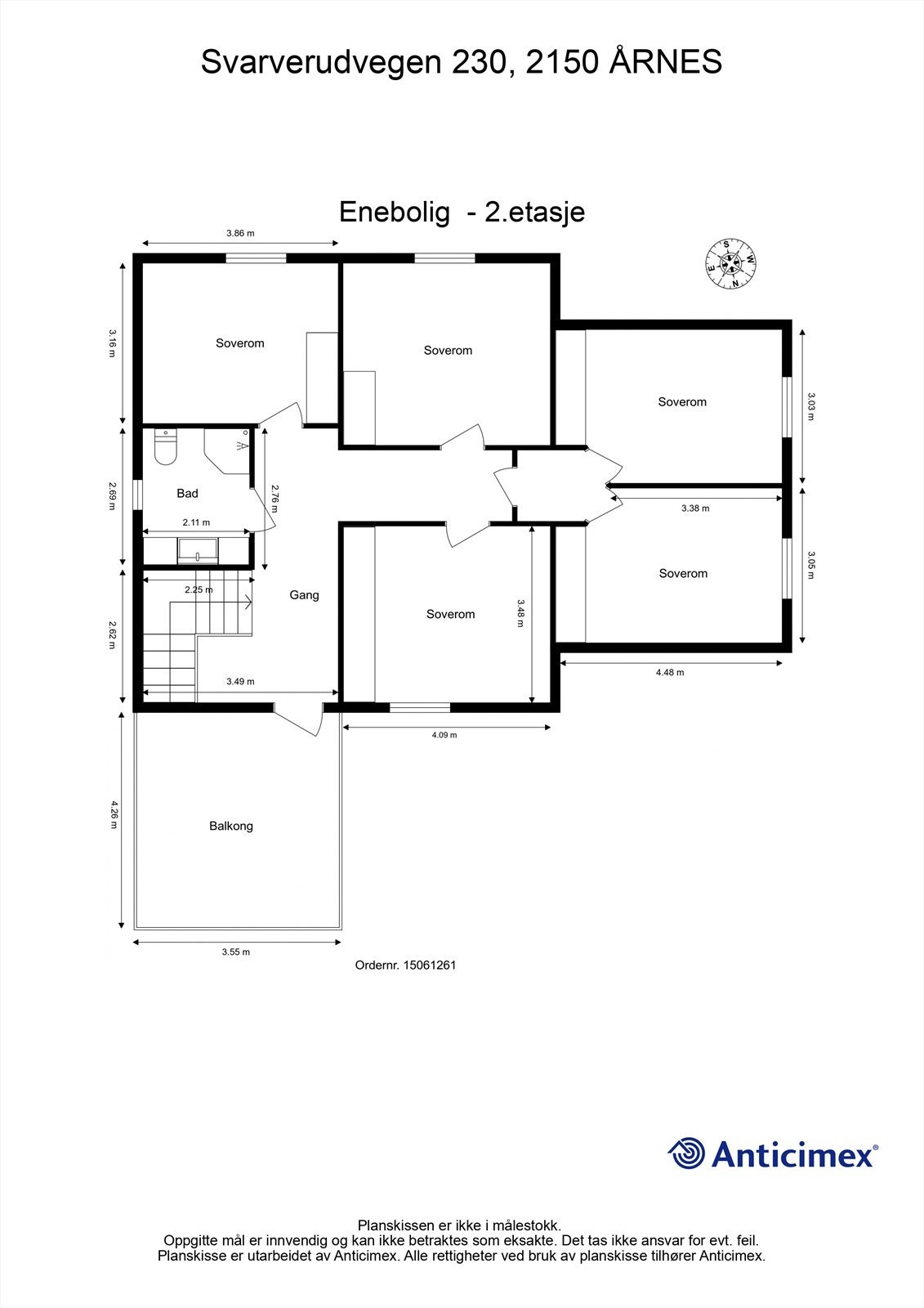 Plantegning 2 etasje Galleribilde