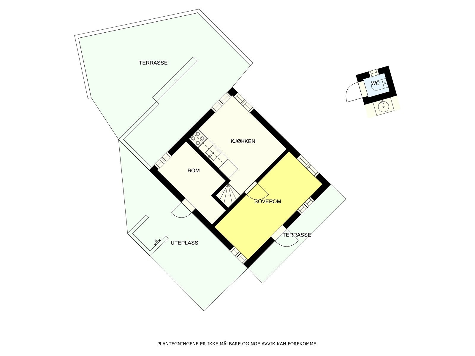 Plantegning 1. etg i annekset Galleribilde