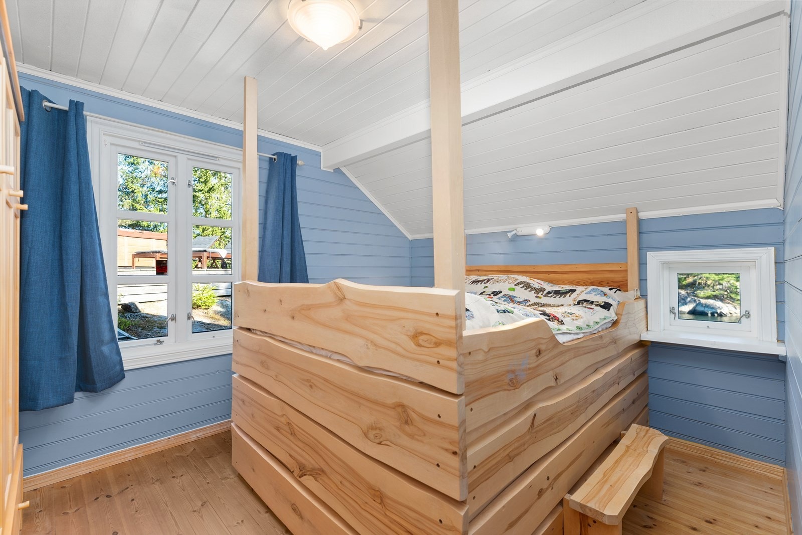 Hovedsoverommmet ligger i hovedhytten Galleribilde