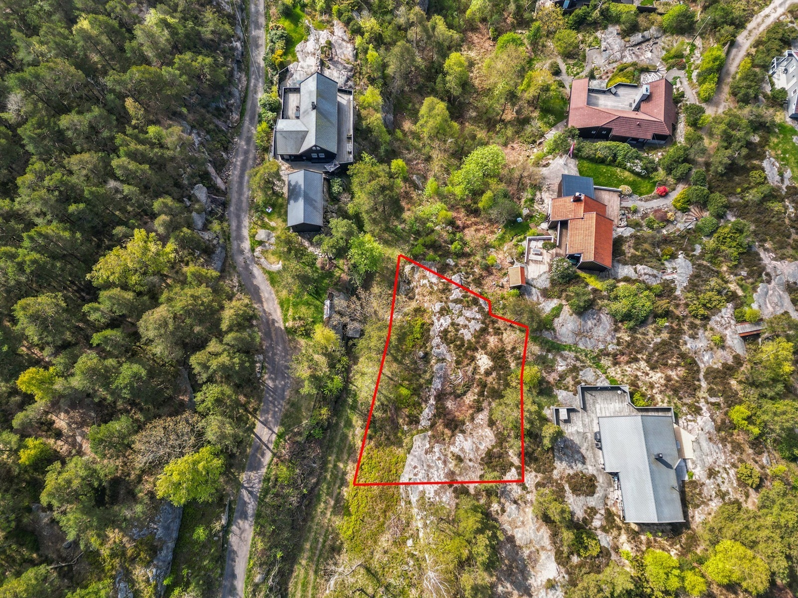 Omriss av tomt. Noe avvik kan forekomme. Galleribilde