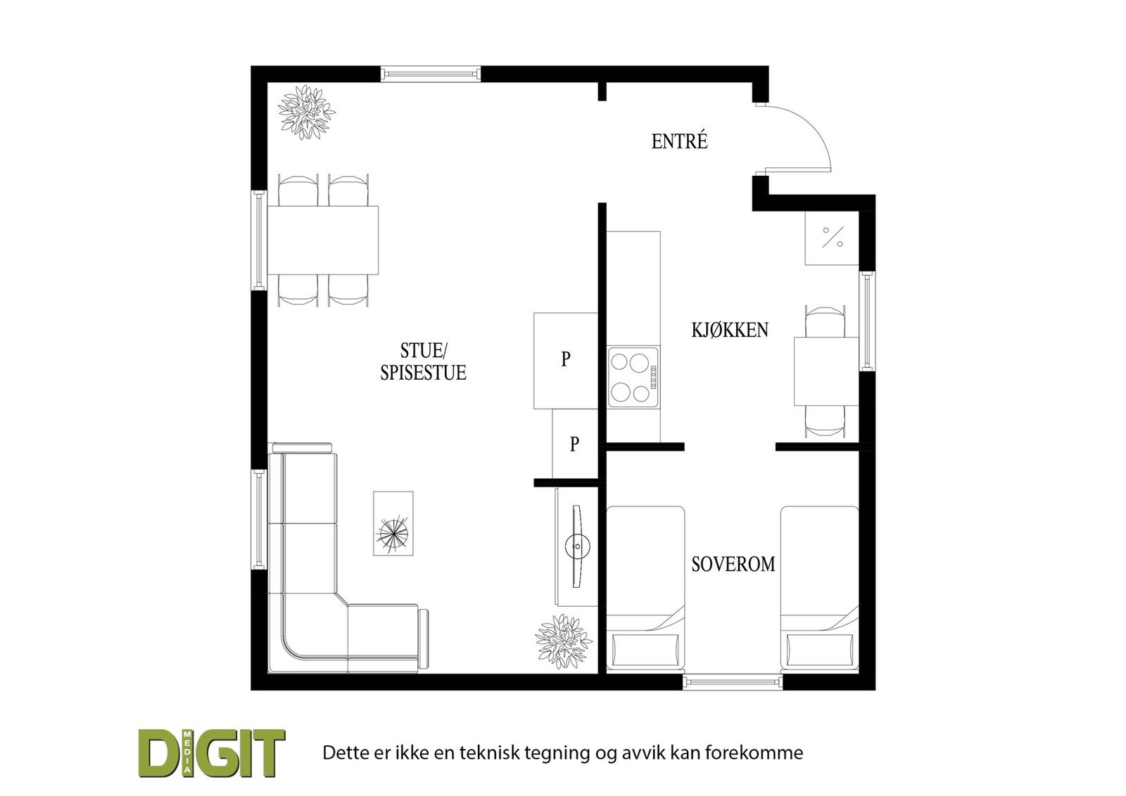 Plantegninger Galleribilde