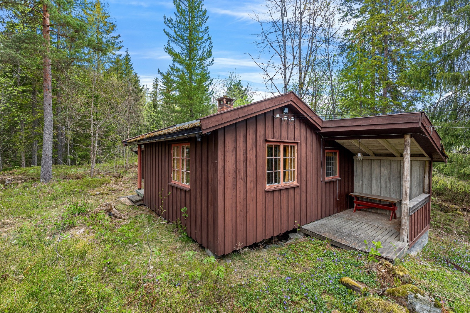 Enkel hytte Galleribilde