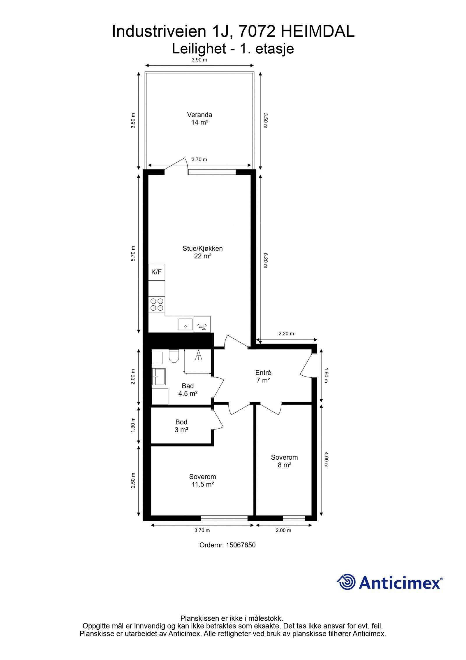 Plantegning - 1. etasje. Galleribilde