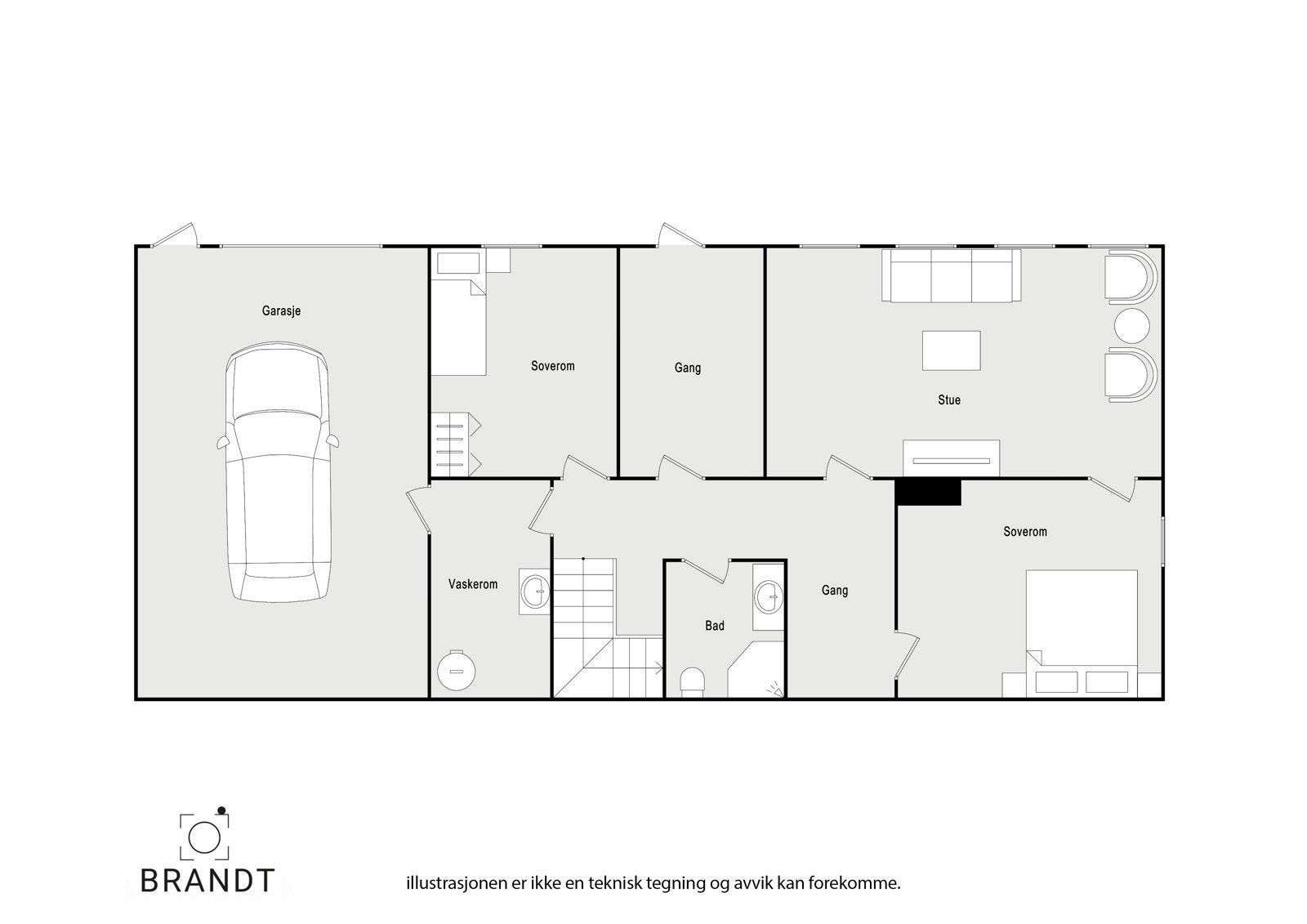Plantegning kjeller Galleribilde