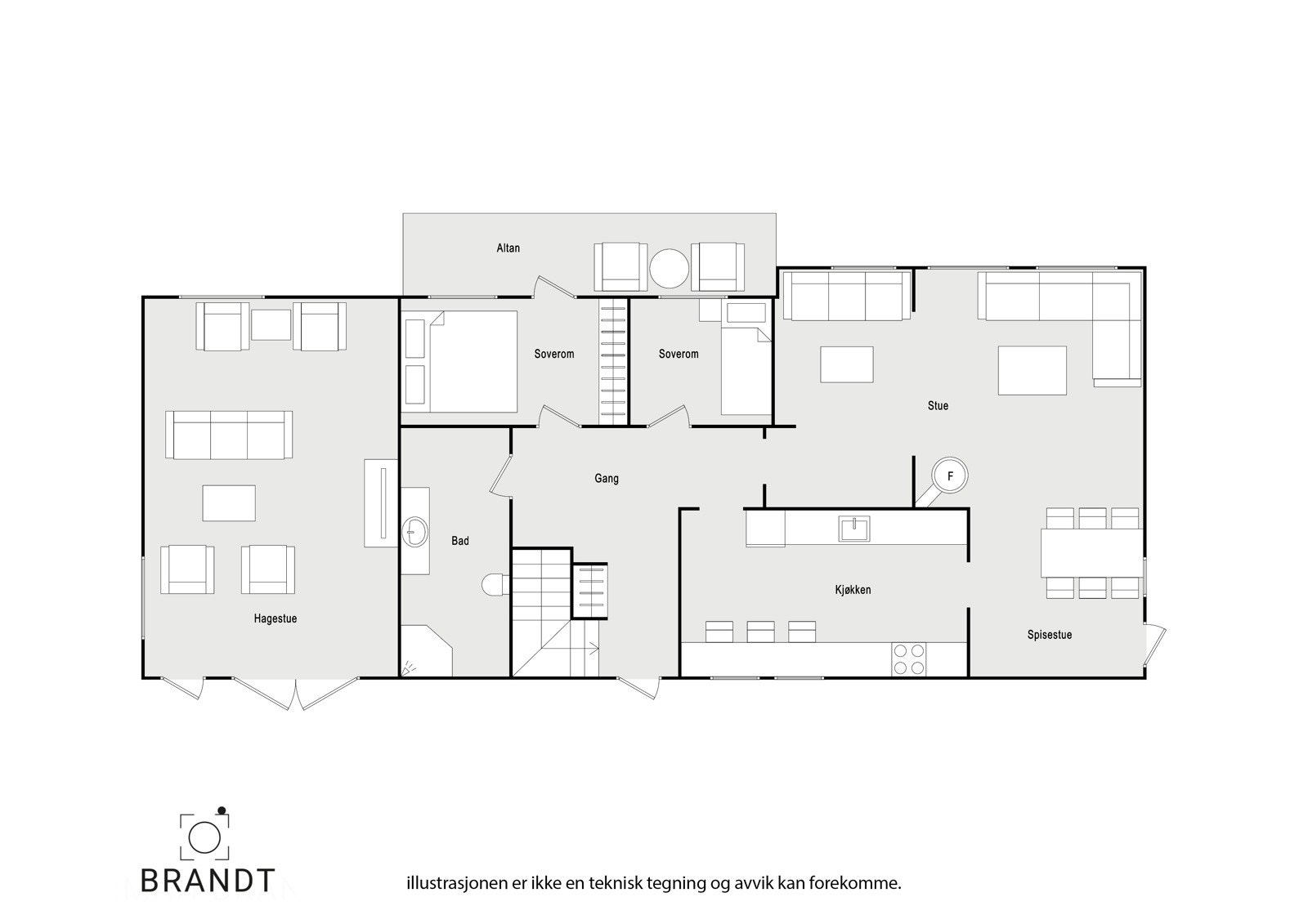 Plantegning hovedetasje Galleribilde