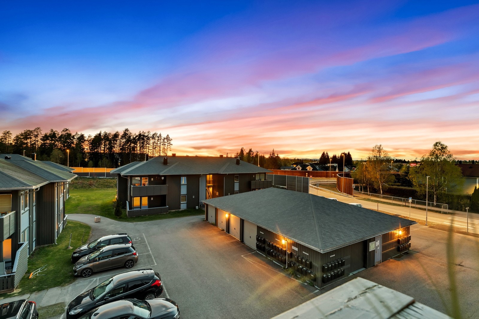 Utsikt fra balkongen Galleribilde