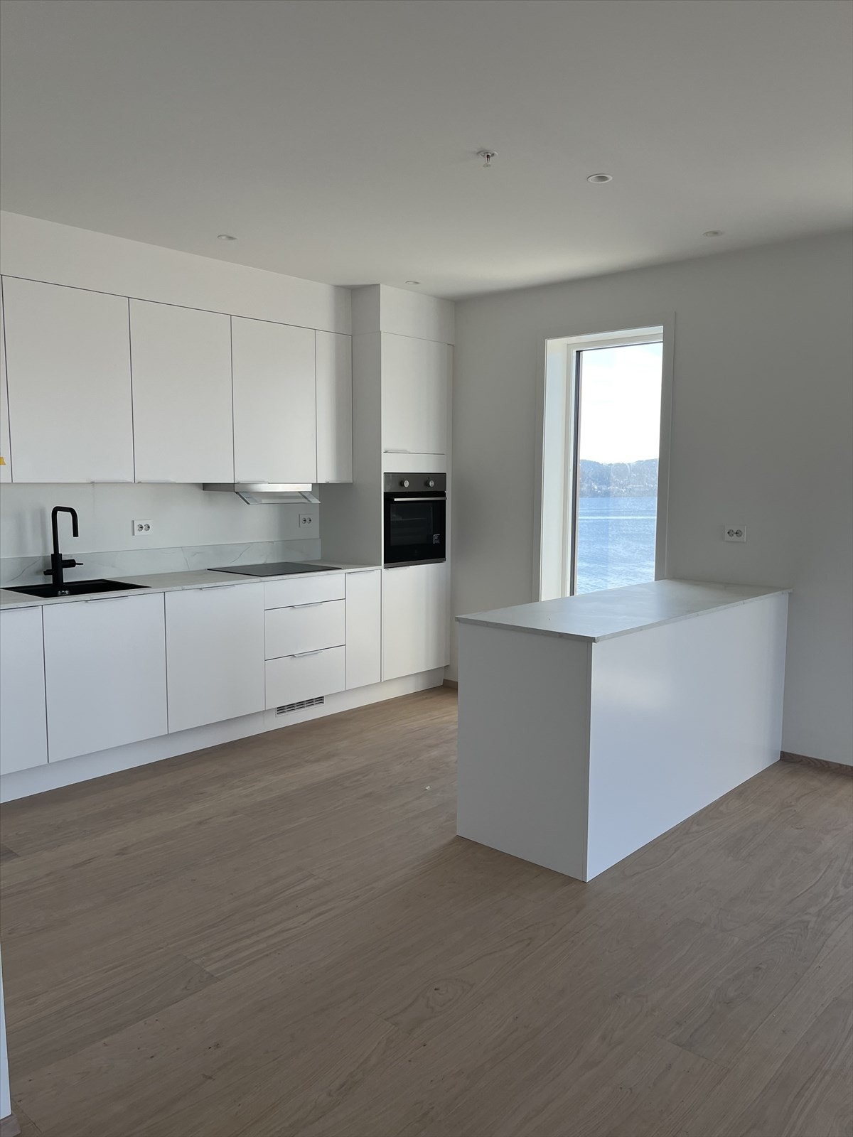 Kjøkken med integrerte hvitevarer. Galleribilde