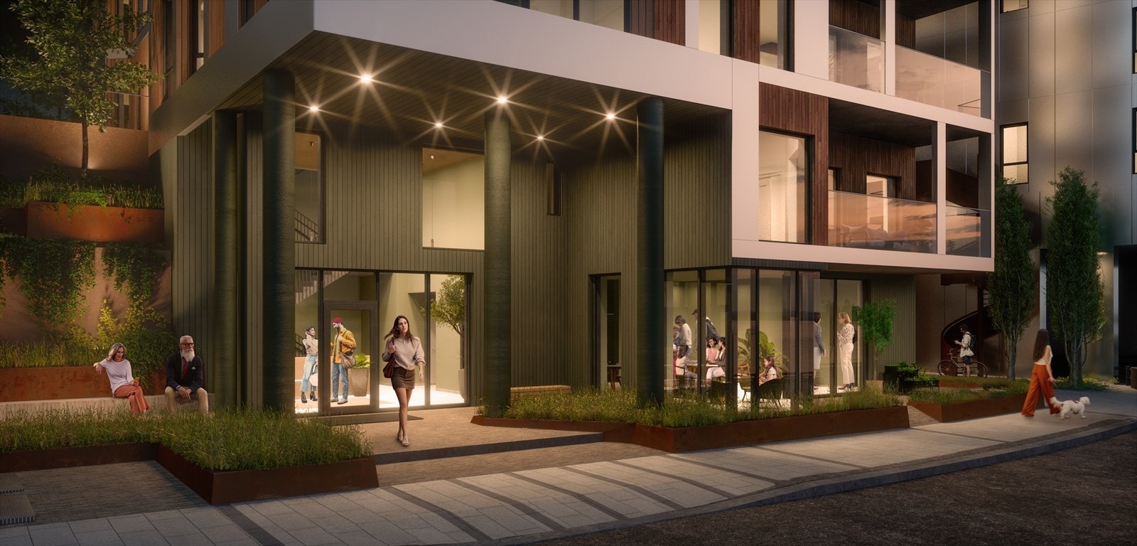 Hovedinngang og fellestue beliggende i 1.etg. i søster 2. Heis til 3. etg., gangbane bort til hus 3. Heis fra 3.-15.etg. Galleribilde