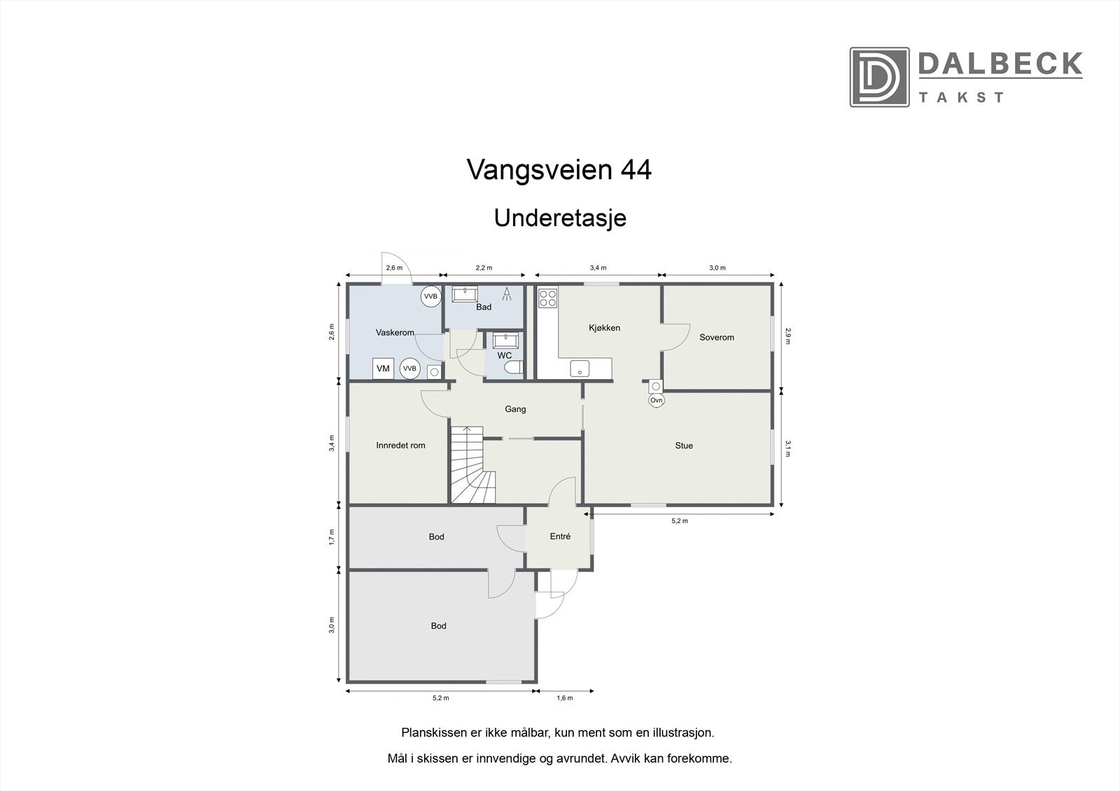 Plantegning underetasje. Galleribilde