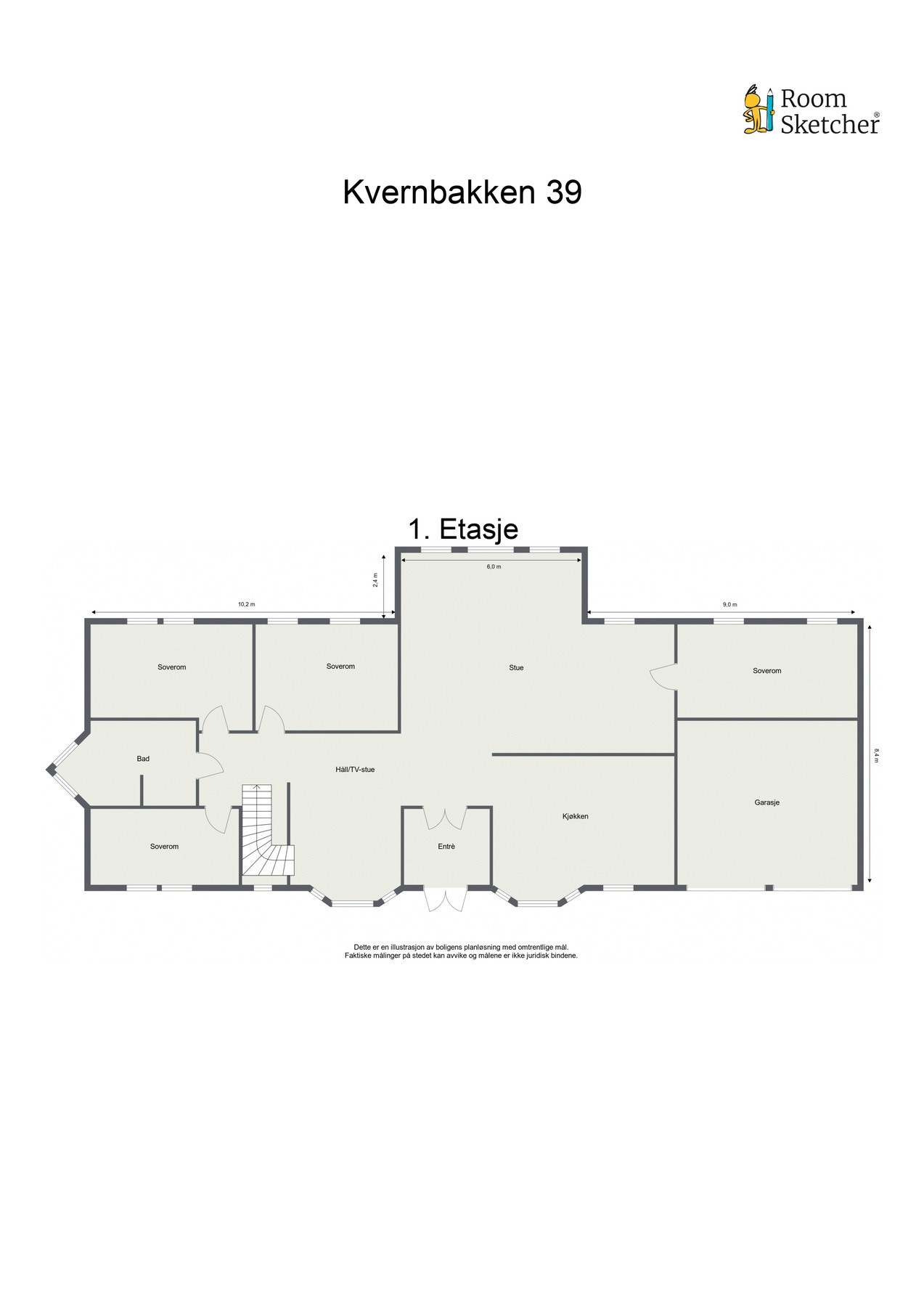 Plantegning 1.etasje. Galleribilde