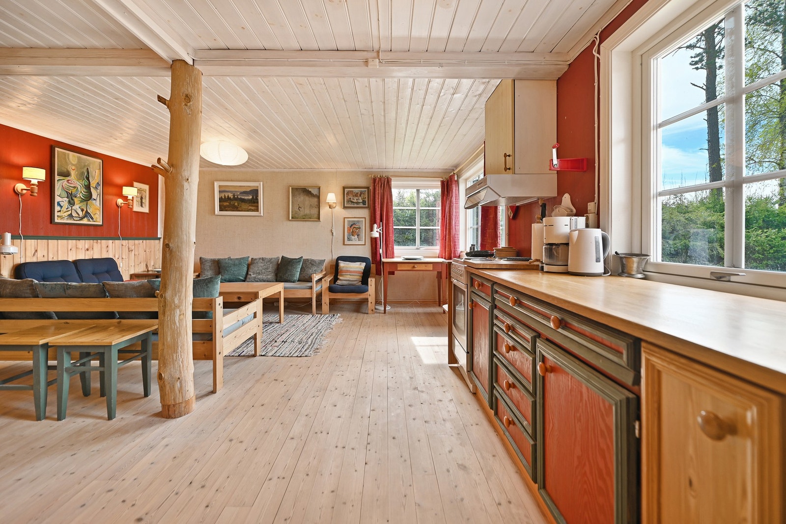 Åpen stue- og kjøkkenløsning Galleribilde