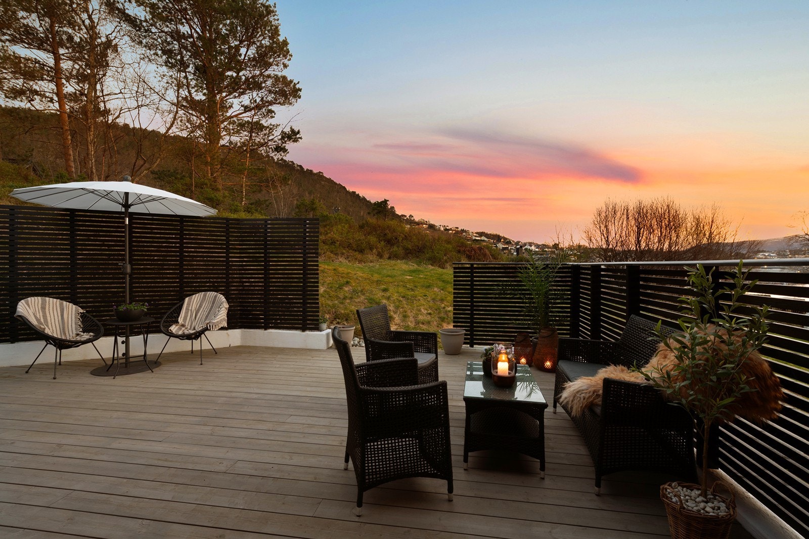 Terrassedel mot syd Galleribilde