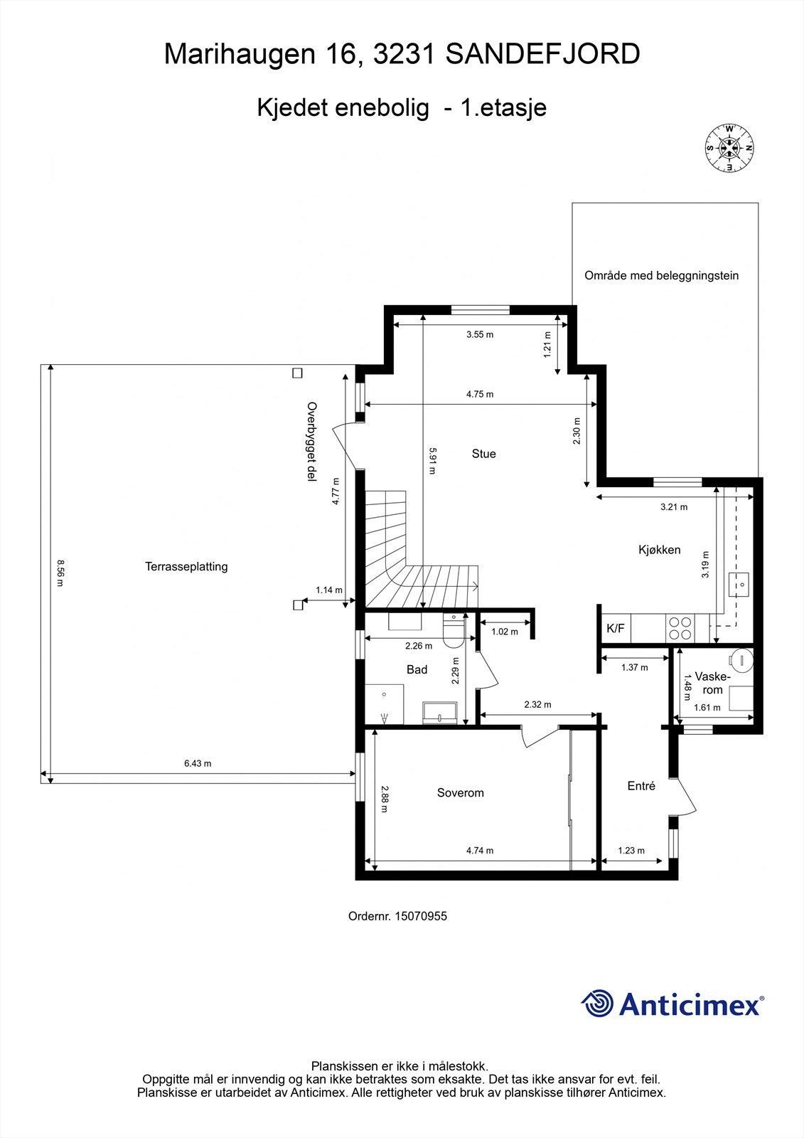 Plantegning 1.etasje Galleribilde