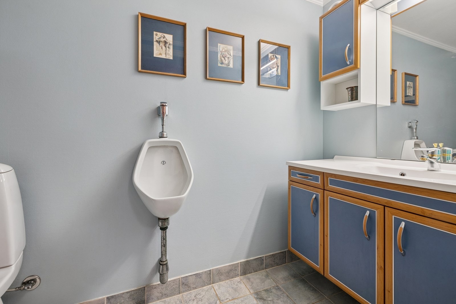 Boligen har to toalettrom, et beliggende i første etasje og det andre beliggende i underetasjen. Galleribilde