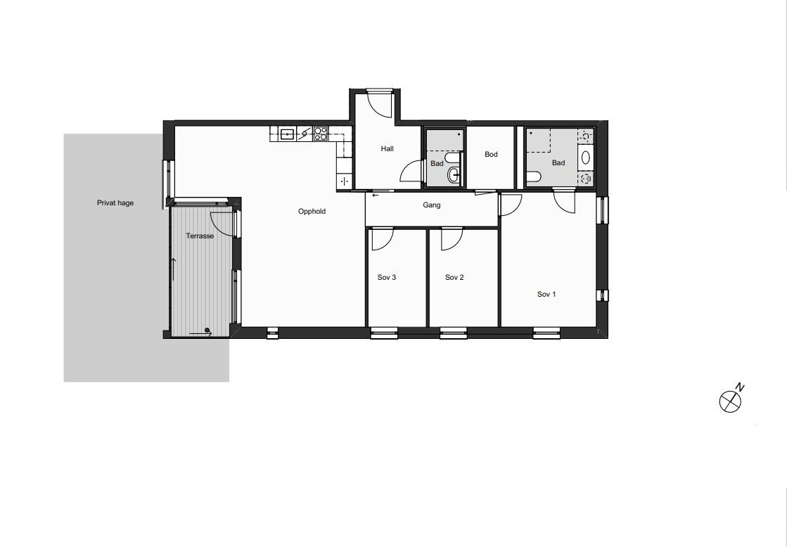 Plantegning Galleribilde