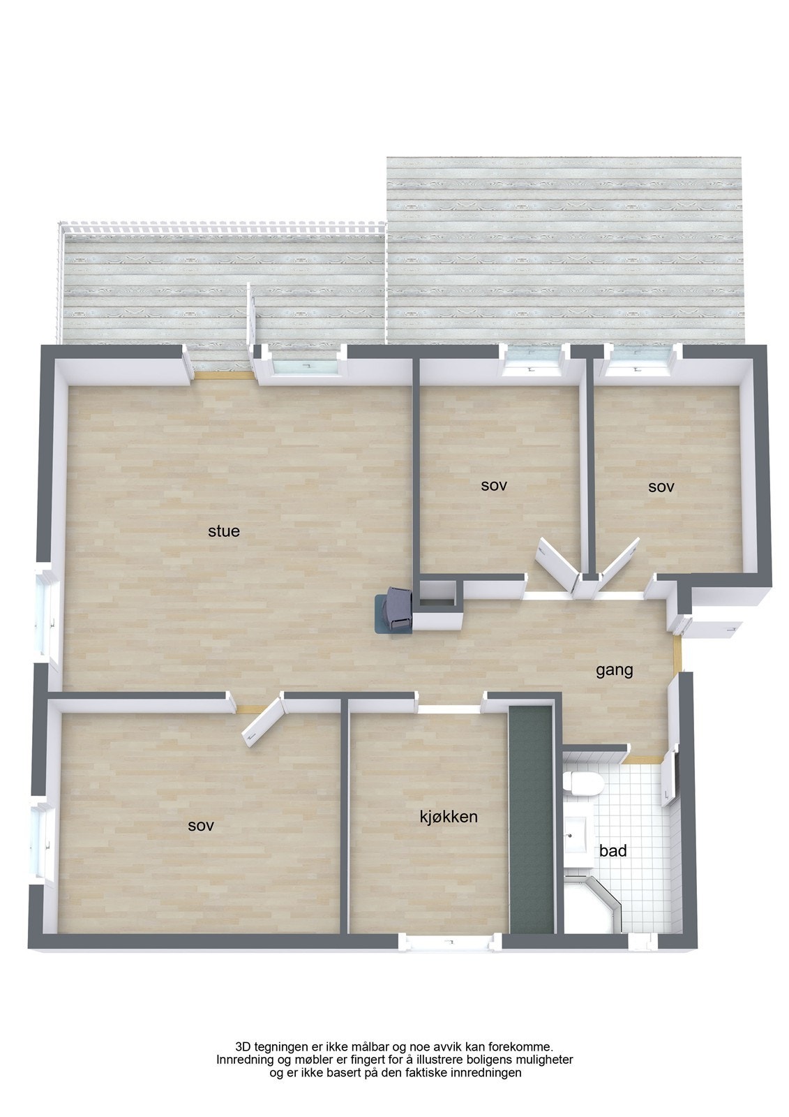 Plantegning Galleribilde