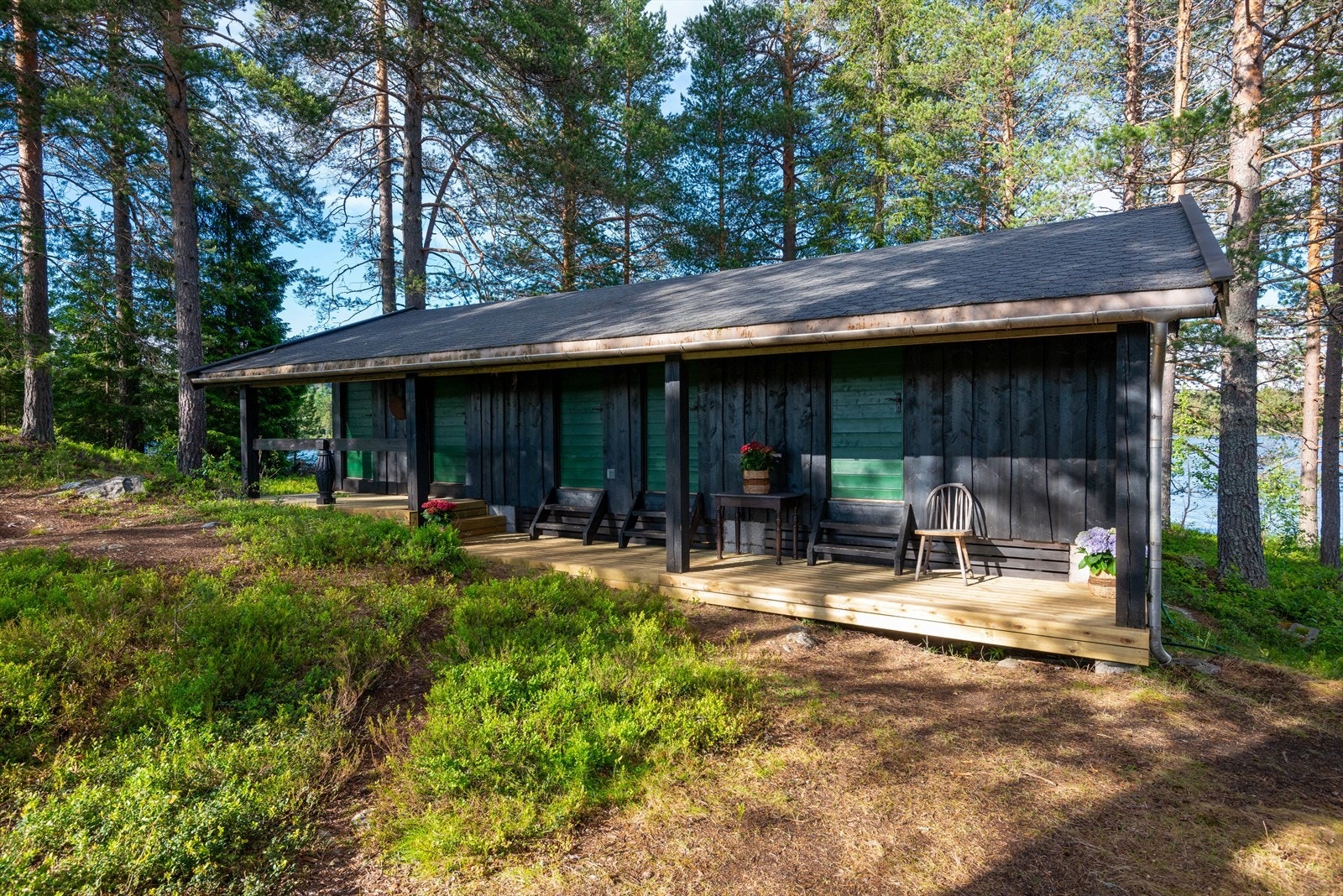 Annekset har to soverom, bad og toalett. Galleribilde