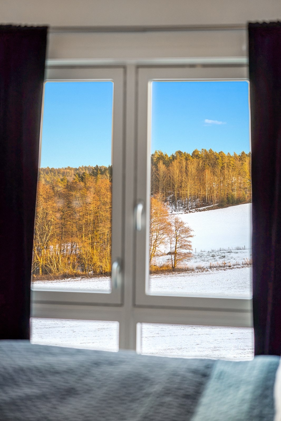 Nydelig utsikt fra soverommet. Galleribilde