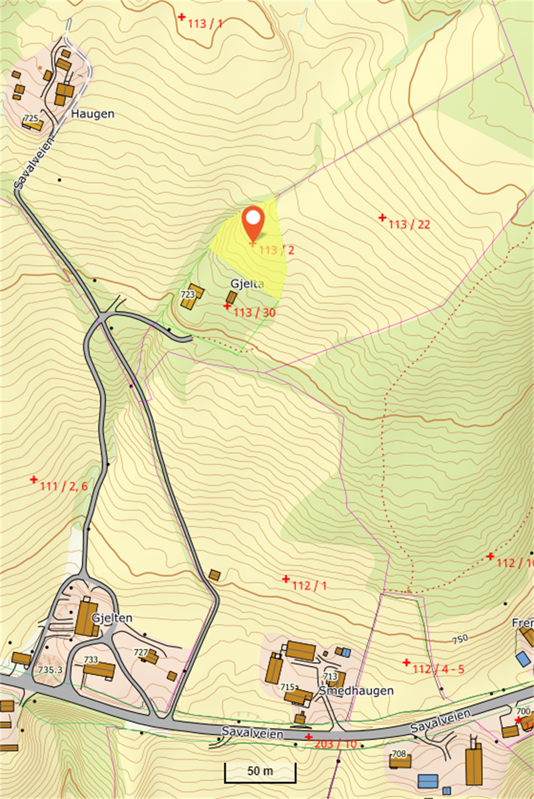 Med salget følger det ubebygd tomt på 2 111,8 m2 på eget GNR/BNR. Galleribilde