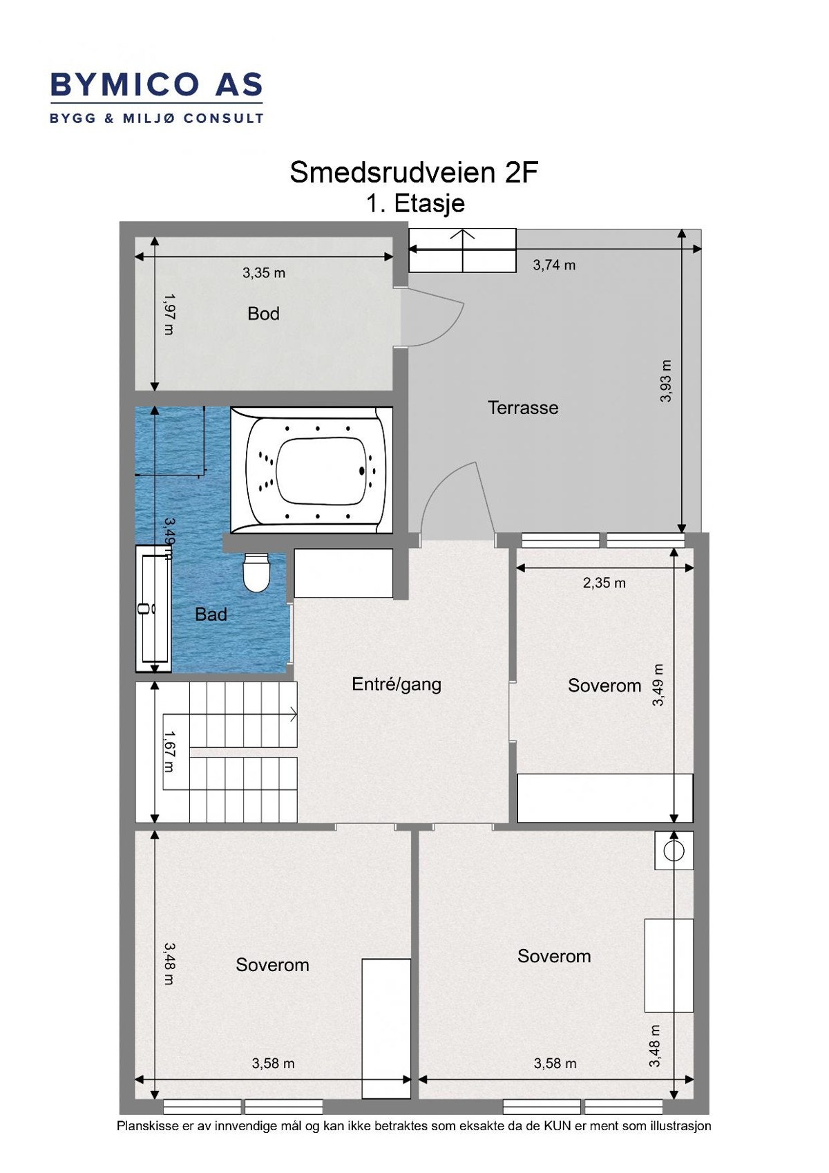 Plantegning 1. Etasje Galleribilde