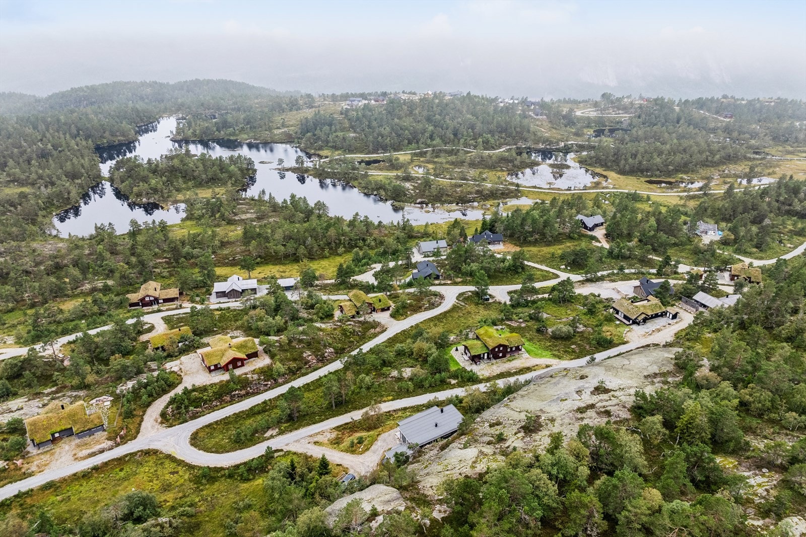 Innen kort avstand fra hytta finnes preparerte skiløyper om vinteren. Galleribilde