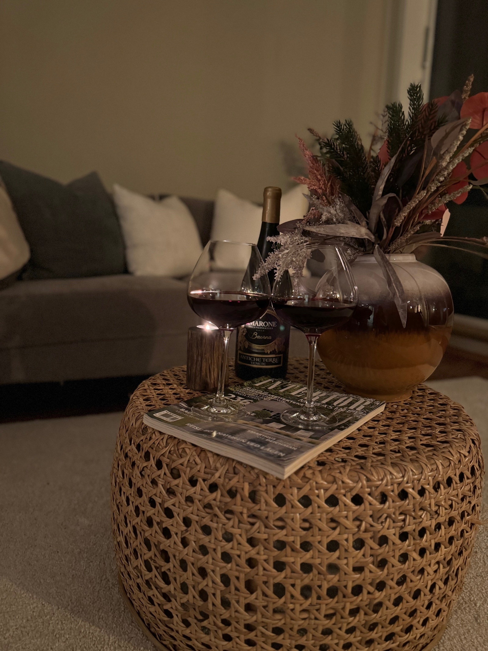 Kveldsteming i stuen Galleribilde