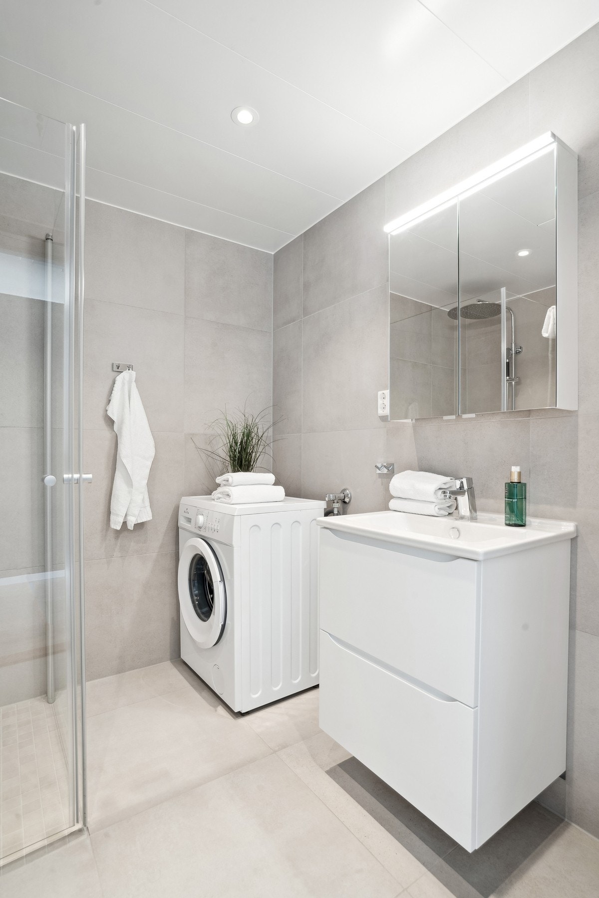 Her er det lagt opp til både vaskemaskin og trommel. Galleribilde