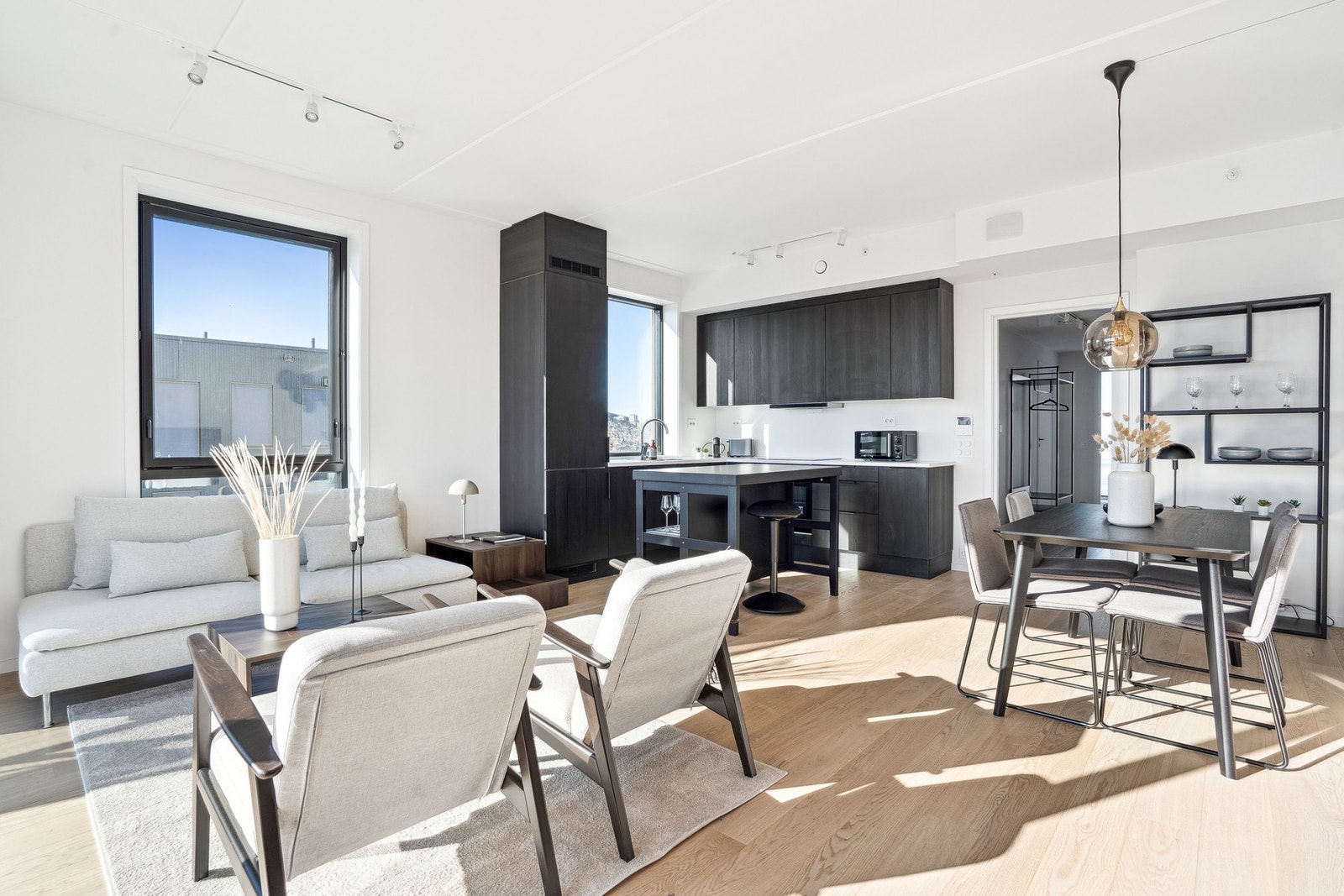 Leiligheten byr på flere møbleringsmuligheter. Galleribilde