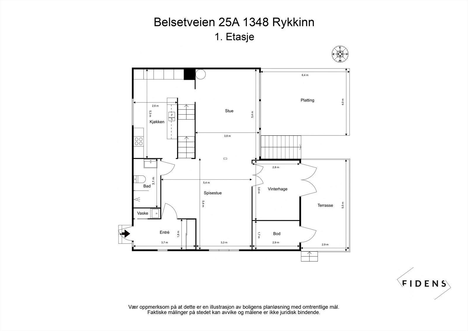 Plan 1 etg. Galleribilde