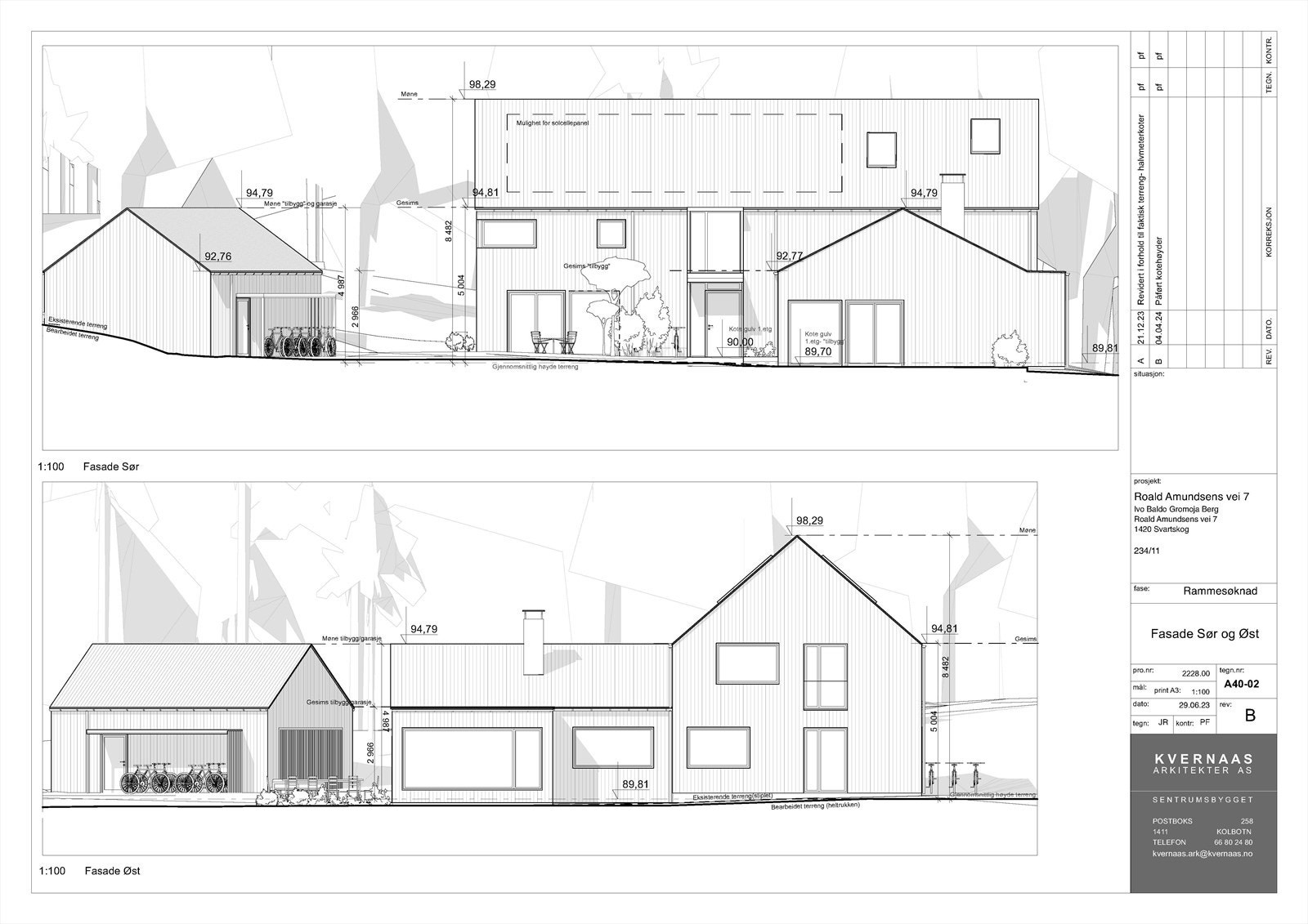A40-02 Fasade Sr og st. Galleribilde