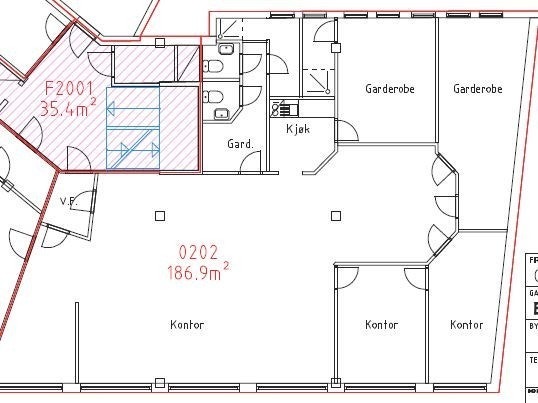 Planløsning 2.etg arealnr 0202 Galleribilde