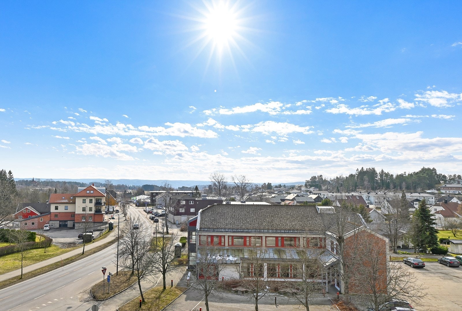 Utsikt fra terrassen Galleribilde