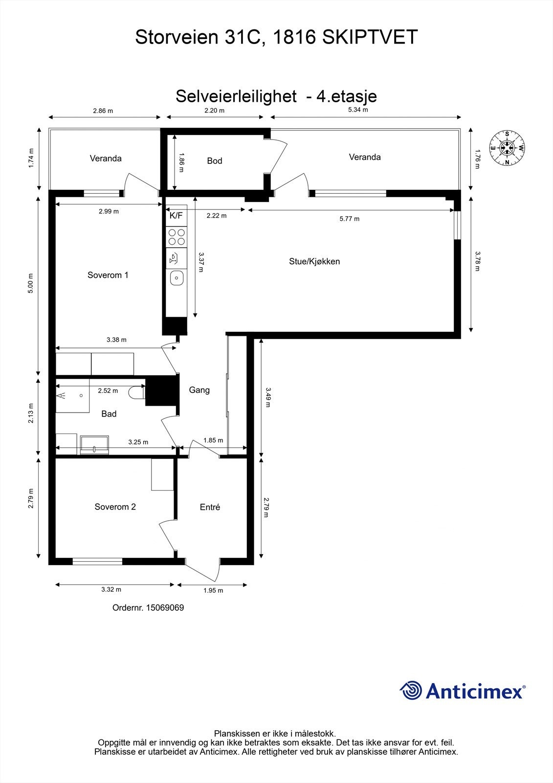 Plantegning 4.etasje Galleribilde