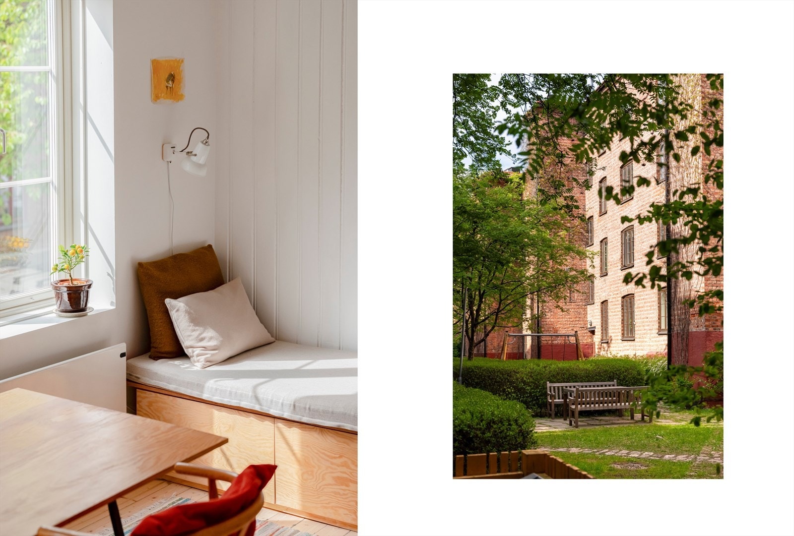 - Boligen vender mot rolige omgivelser på begge sider - Galleribilde