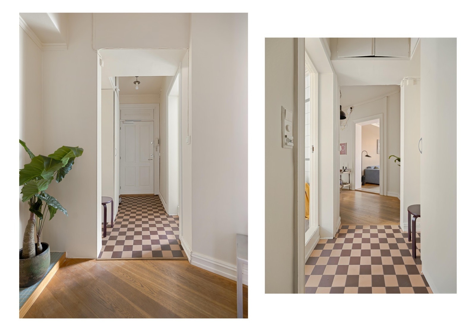 Entréen er et flott sted å komme inn, med rask tilgang på heng og skapplass. Galleribilde