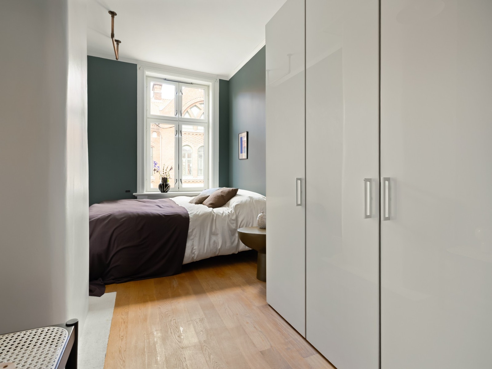 De andre soverommet er litt bredere, og dermed fint som hovedsoverom. Galleribilde