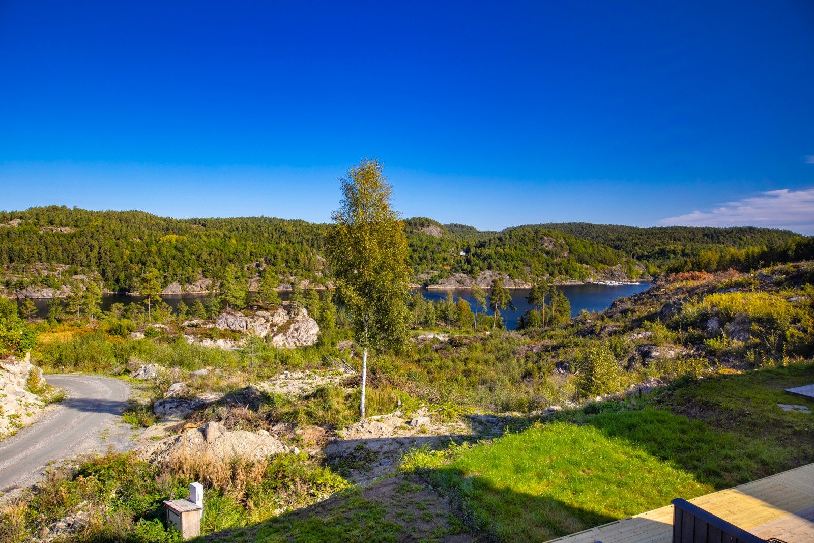 Utsikten fra terrassen. Galleribilde