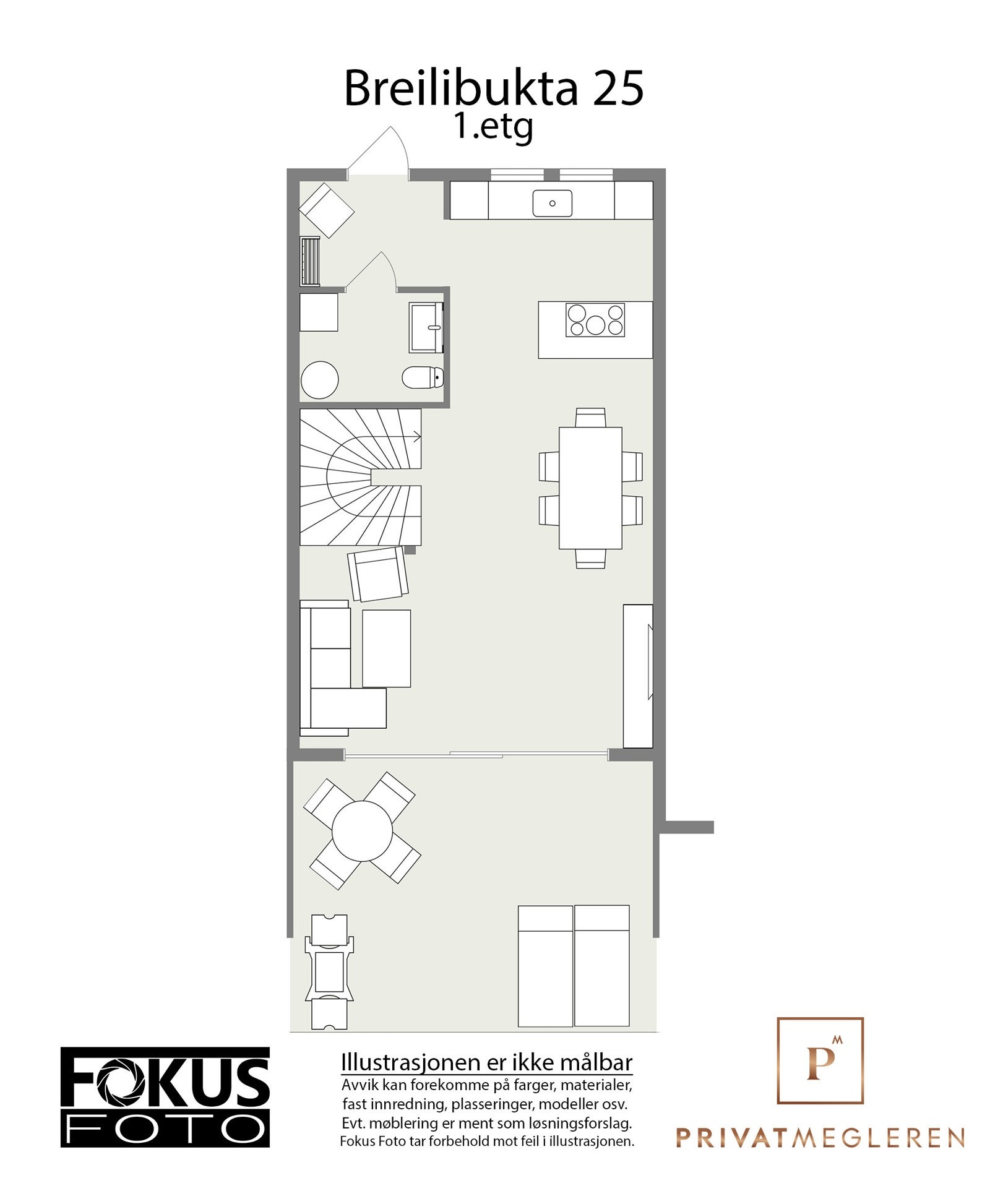 Plantegning første etasje. Galleribilde