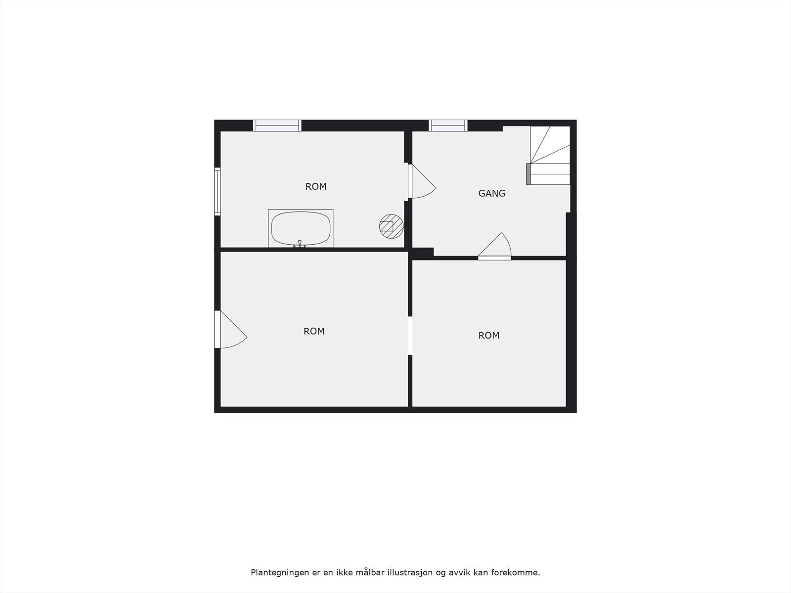 Plantegning kjeller. Galleribilde