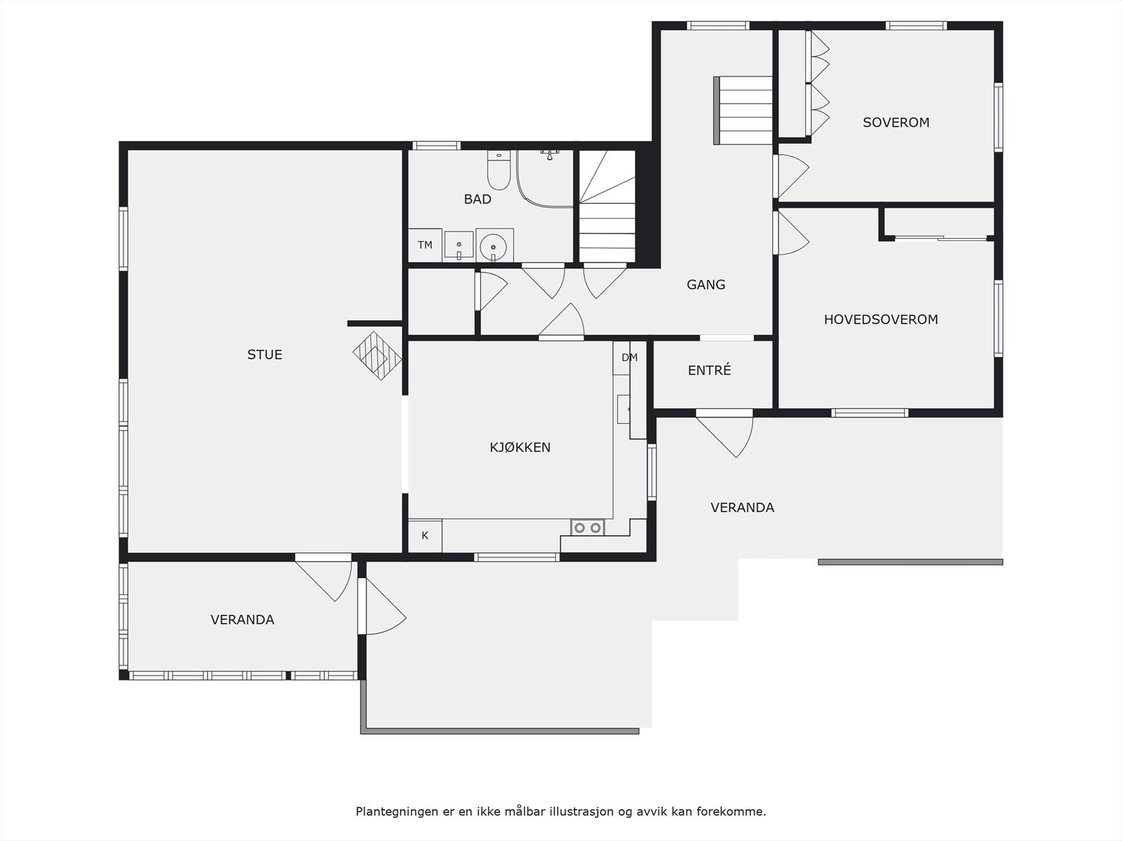 Plantegning 1. etasje. Galleribilde