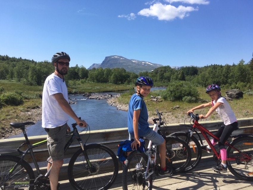 Golsfjellet er som skapt for sykling. Her kan du boltre deg på stier, grusveier og kjerreveier. Du kan sykle Goslfjellet rundt, eller tråkke tvers over. Galleribilde