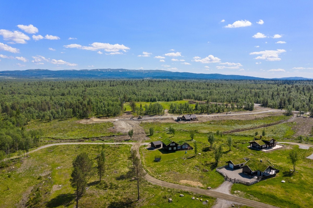 Oset hyttefelt har tilgang til Tisleia med badeplass og stier langs fjorden med bålplasser. Galleribilde