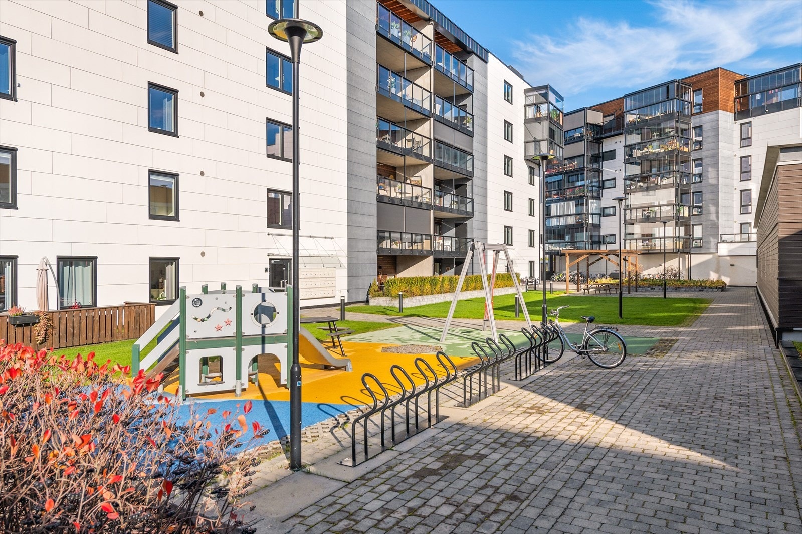 Sentrum Park har et pent opparbeidet og velholdt uteområde for beboerne sine. Galleribilde