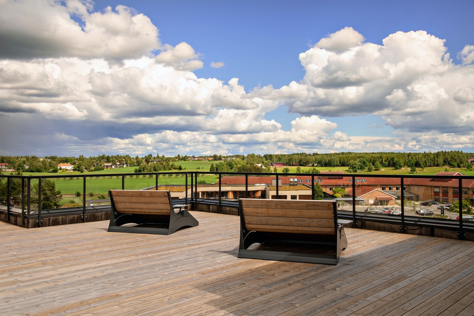 Fra felles takterrasse i nabobygg Galleribilde
